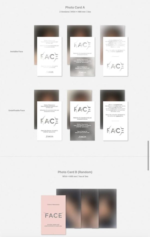 ALBUM FACE "JIMIN" - Imagen 4