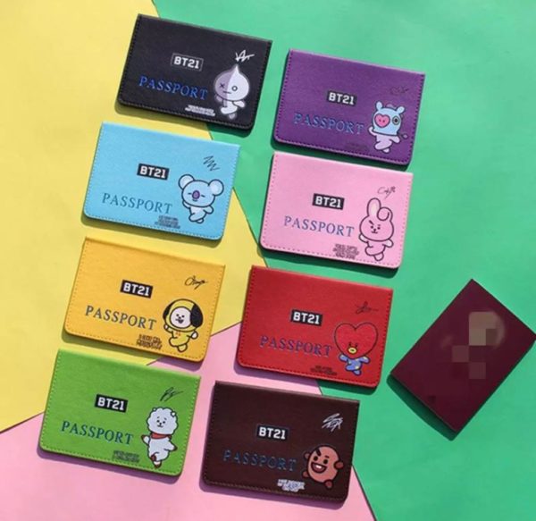 PORTA PASAPORTE BT21
