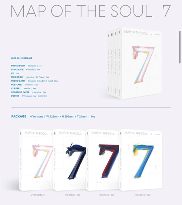ALBUM MAP OF THE SOUL 7 "BTS" - Imagen 2