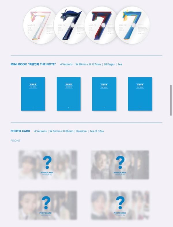 ALBUM MAP OF THE SOUL 7 "BTS" - Imagen 5