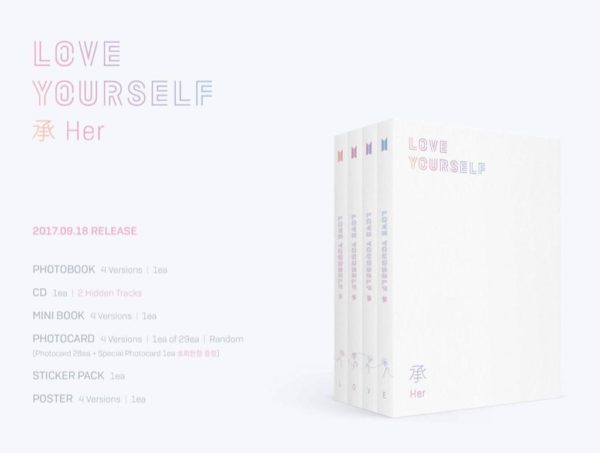 ALBUM LOVE YOURSELF "HER" (BTS) - Imagen 2