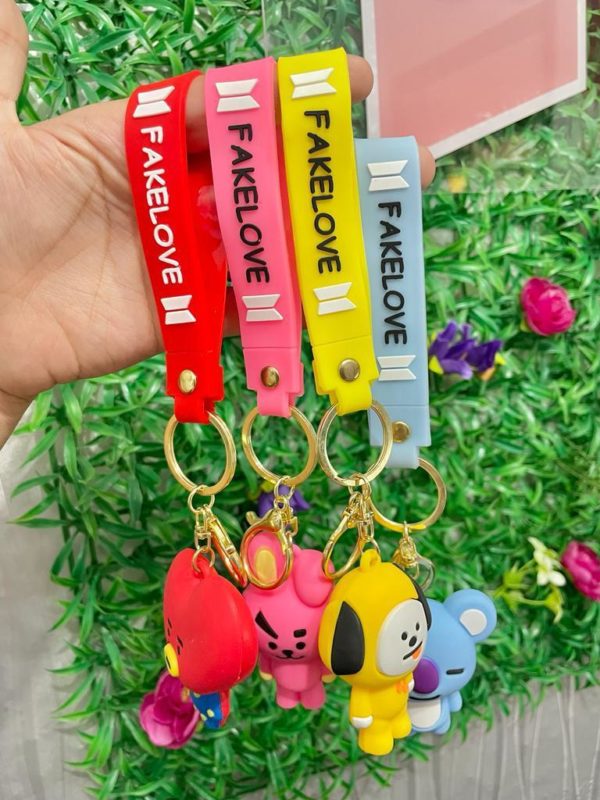 LLAVEROS DE GOMA BT21 (grandes) - Imagen 4