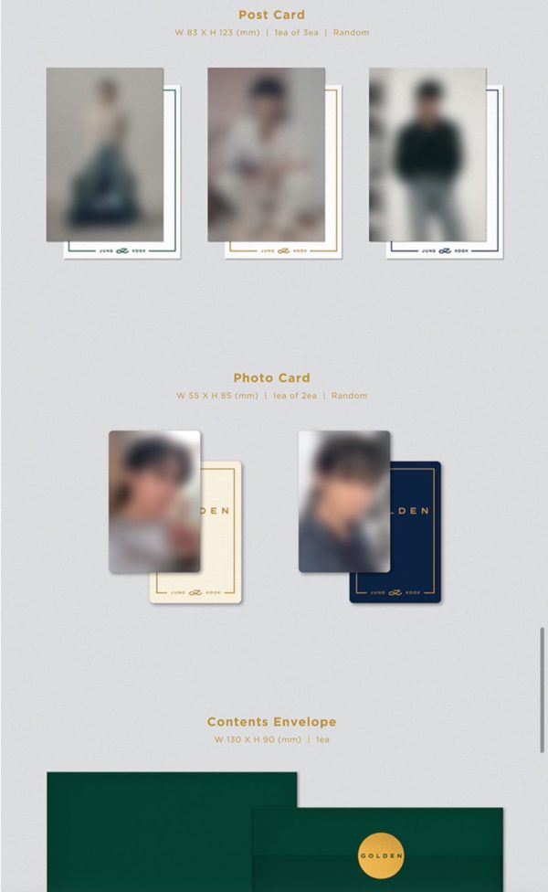 ALBUM GOLDEN WEVERSE ver. - Imagen 5