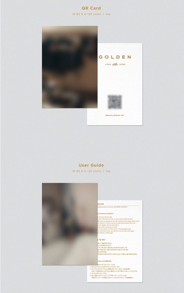 ALBUM GOLDEN WEVERSE ver. - Imagen 4