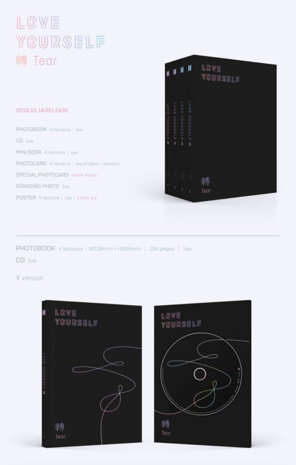 ALBUM LOVE YOURSELF TEAR "BTS" - Imagen 2
