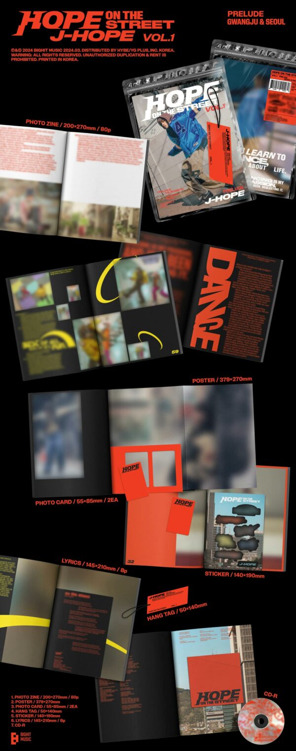 ALBUM HOPE ON THE STREET “J-HOPE” - Imagen 2