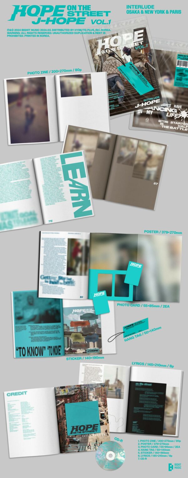 ALBUM HOPE ON THE STREET “J-HOPE” - Imagen 3