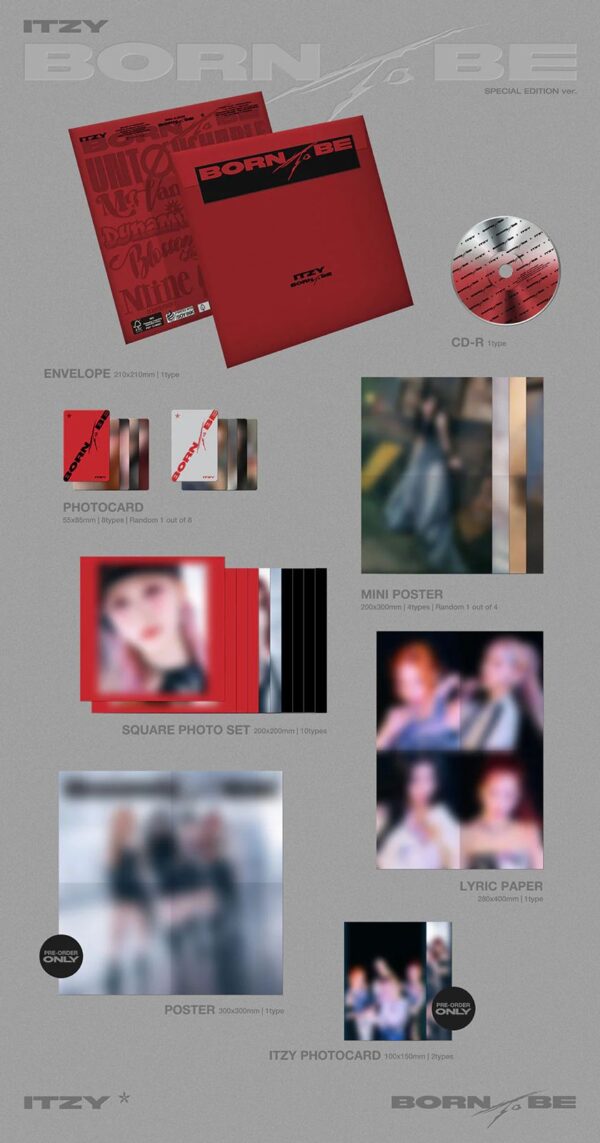 ALBUM BORN TO BE SPECIAL EDITION "ITZY" - Imagen 2