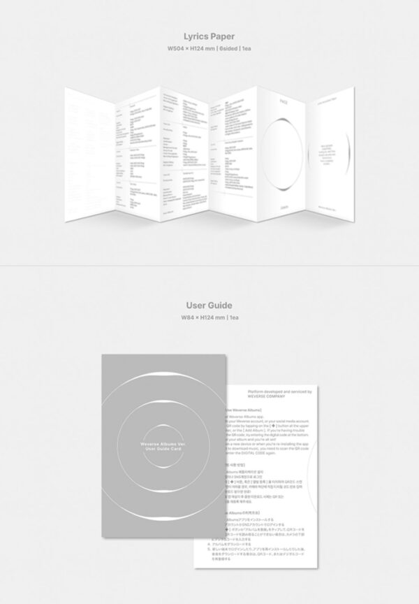 ALBUM FACE WEVERSE "JIMIN" - Imagen 6