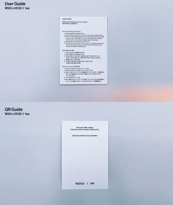 ALBUM INDIGO WEVERSE "RM" - Imagen 7