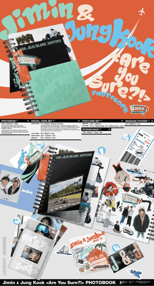 PHOTOBOOK "ARE YOU SURE?" JIMIN X JUNGKOOK - Imagen 2