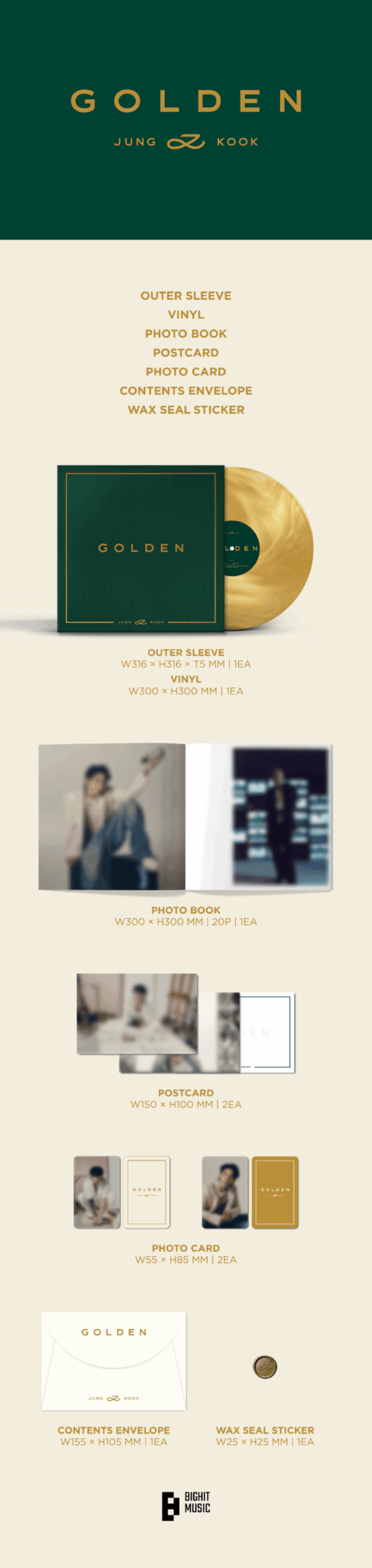 VINYL GOLDEN "JUNGKOOK" - Imagen 2