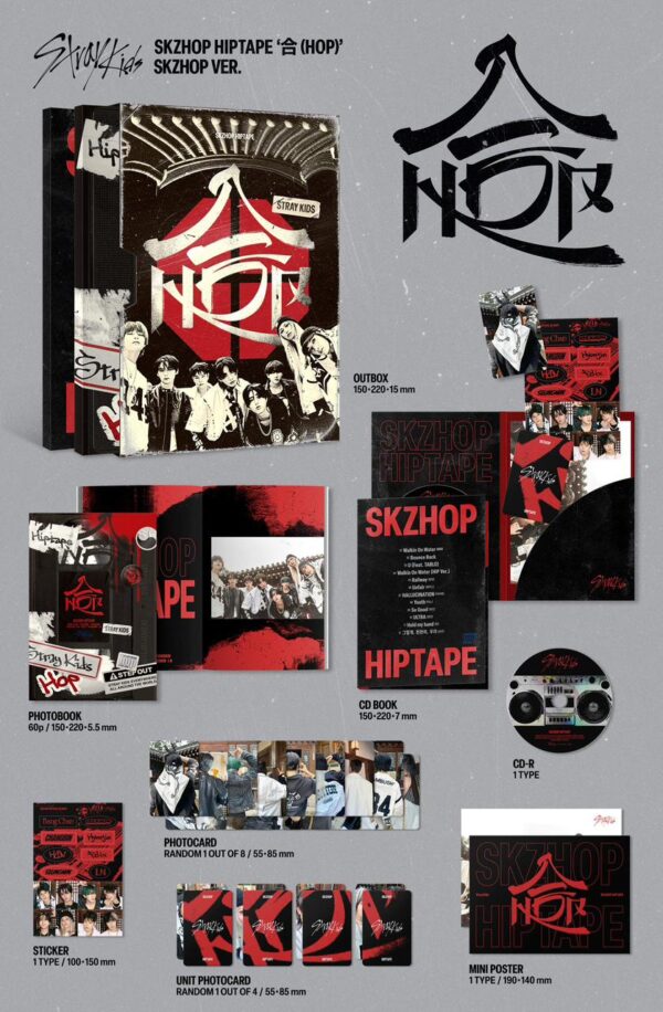 ALBUM SKZHOP HIPTAPE "STRAY KIDS" (SKZHOP ver) - Imagen 2