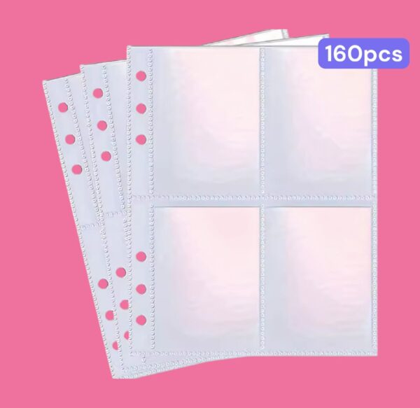 PACK DE HOJAS DE BINDER 4 ESPACIOS